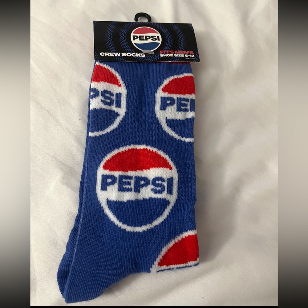 Pepsi Logo Blue and Red Casual Socks